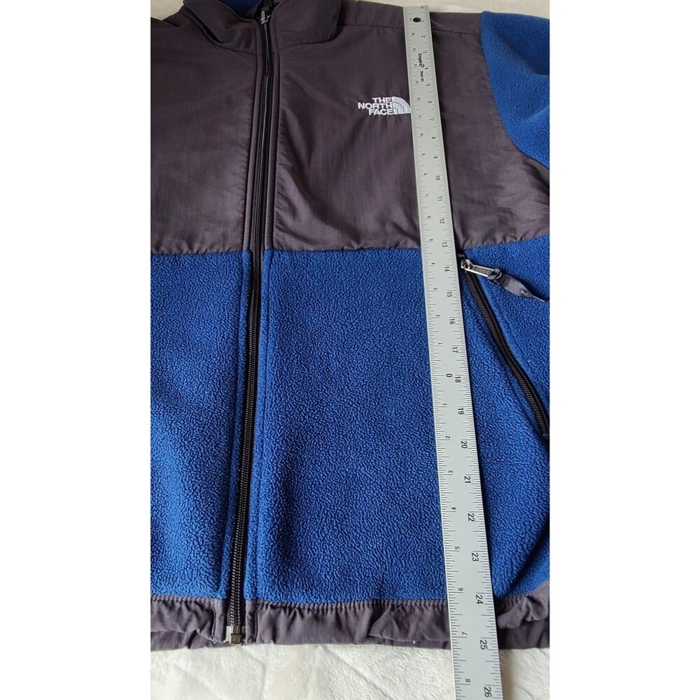 The North Face Youth XL Polartec Fleece Jacket Blue Black Full Zip Outdoor - Picture 8 of 10